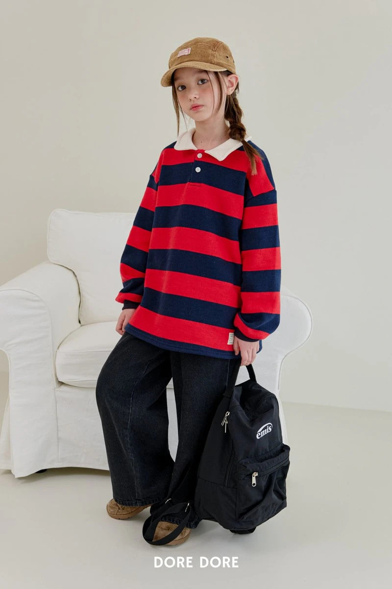 Little Foxx – Denggang Striped Collar Tee