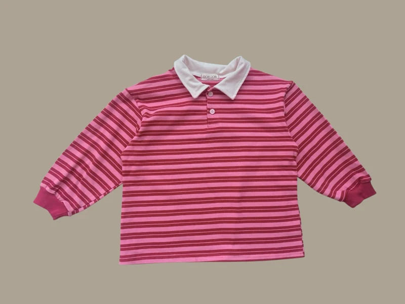 Little Foxx – Little Stripe Collar Tee