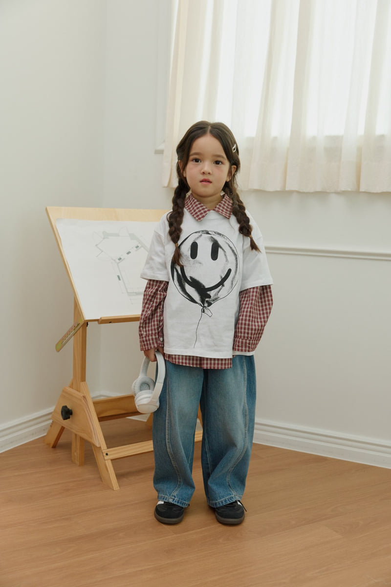 Little Foxx – Smile Balloon Half-Sleeve Tee