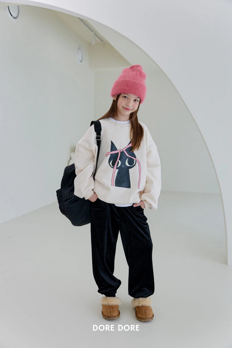 Little Foxx – Double Fleece Ribbon Cat Sweatshirt