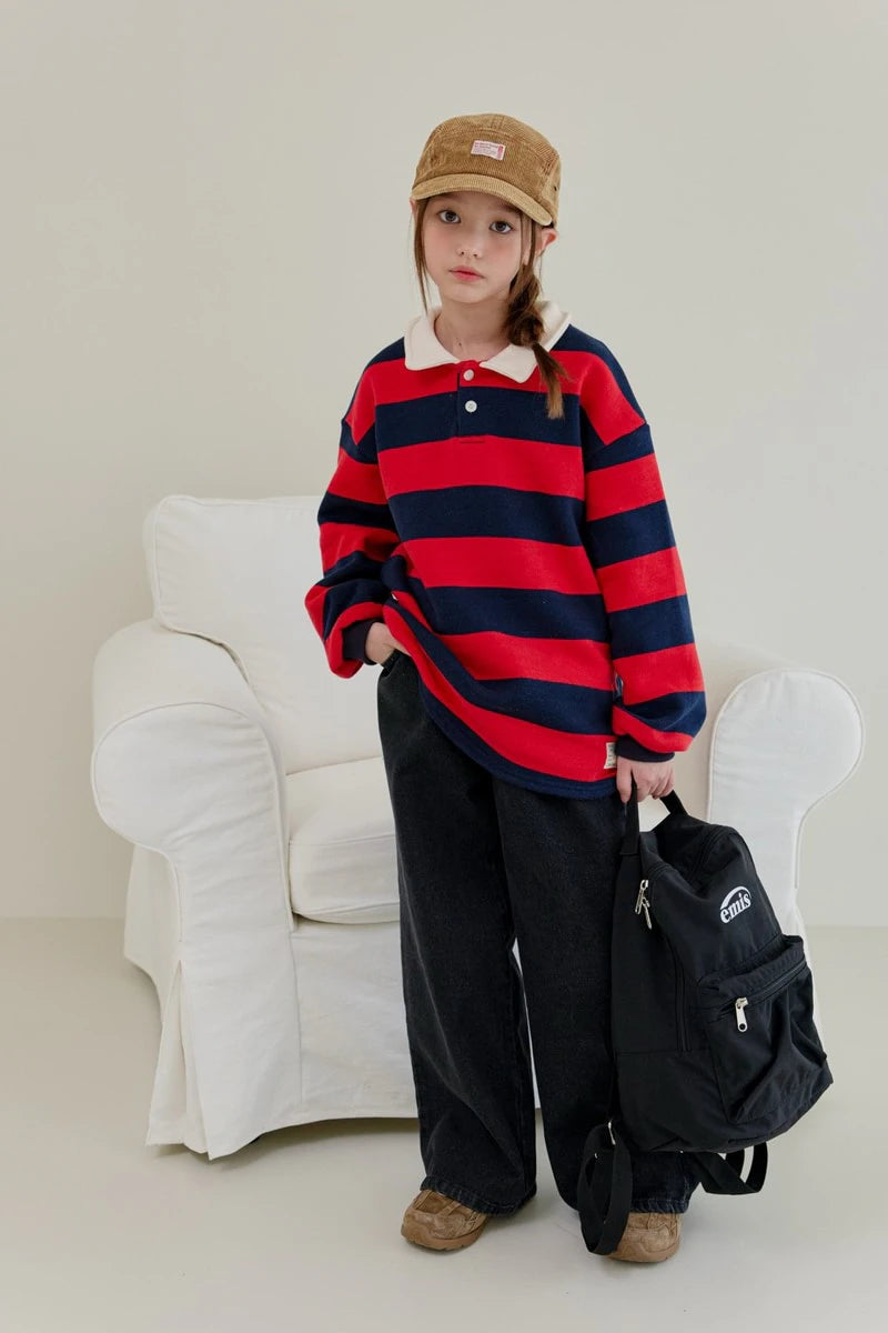 Little Foxx – Denggang Striped Collar Tee