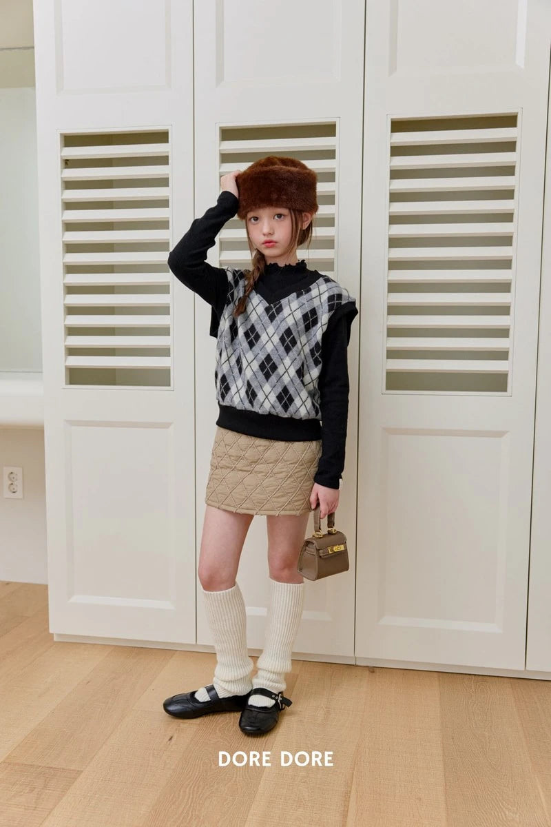 Little Foxx – Fleece Argyle Vest