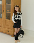 Little Foxx – Argyle Crop Vest