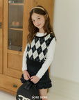 Little Foxx – Argyle Crop Vest