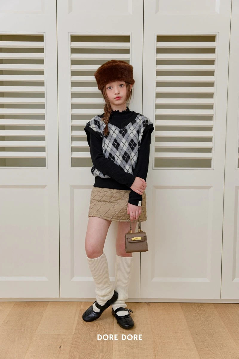 Little Foxx – Fleece Argyle Vest