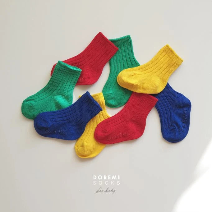 Little Foxx – Traffic Light Ribbed Sock Set