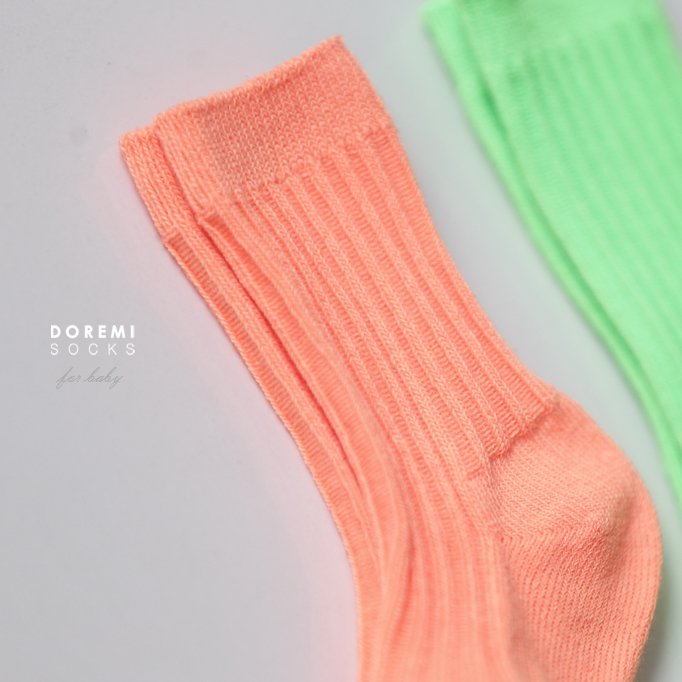 Little Foxx – Neon Ribbed Socks