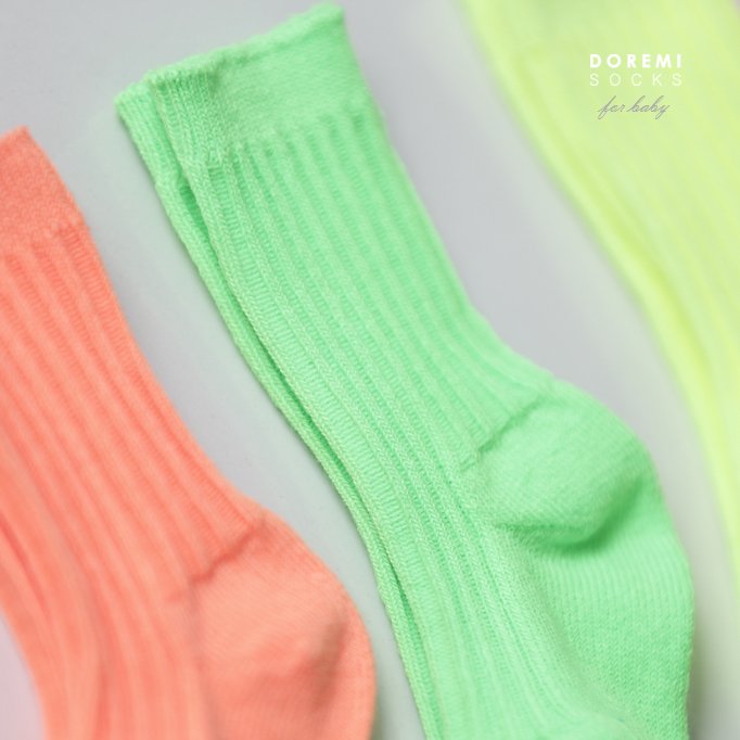 Little Foxx – Neon Ribbed Socks