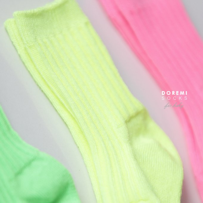 Little Foxx – Neon Ribbed Socks
