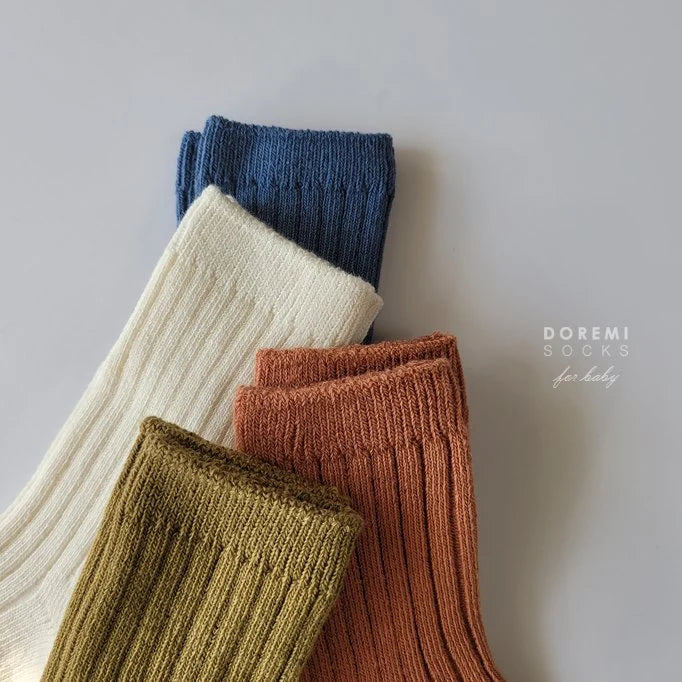 Little Foxx – Olive Ribbed Sock Set