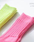 Little Foxx – Neon Ribbed Socks