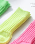 Little Foxx – Neon Ribbed Socks