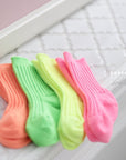 Little Foxx – Neon Ribbed Socks