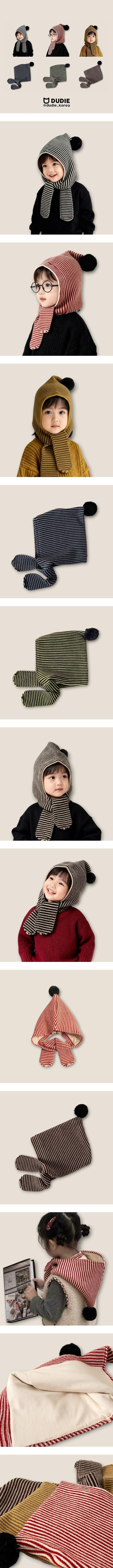 Little Foxx – Ball Striped Knit Hat