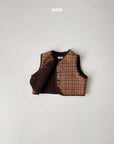 Check Fleece Vest
