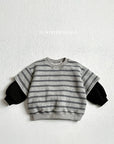 Stripe Combo Sweatshirt