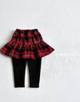 Check Skirt Leggings