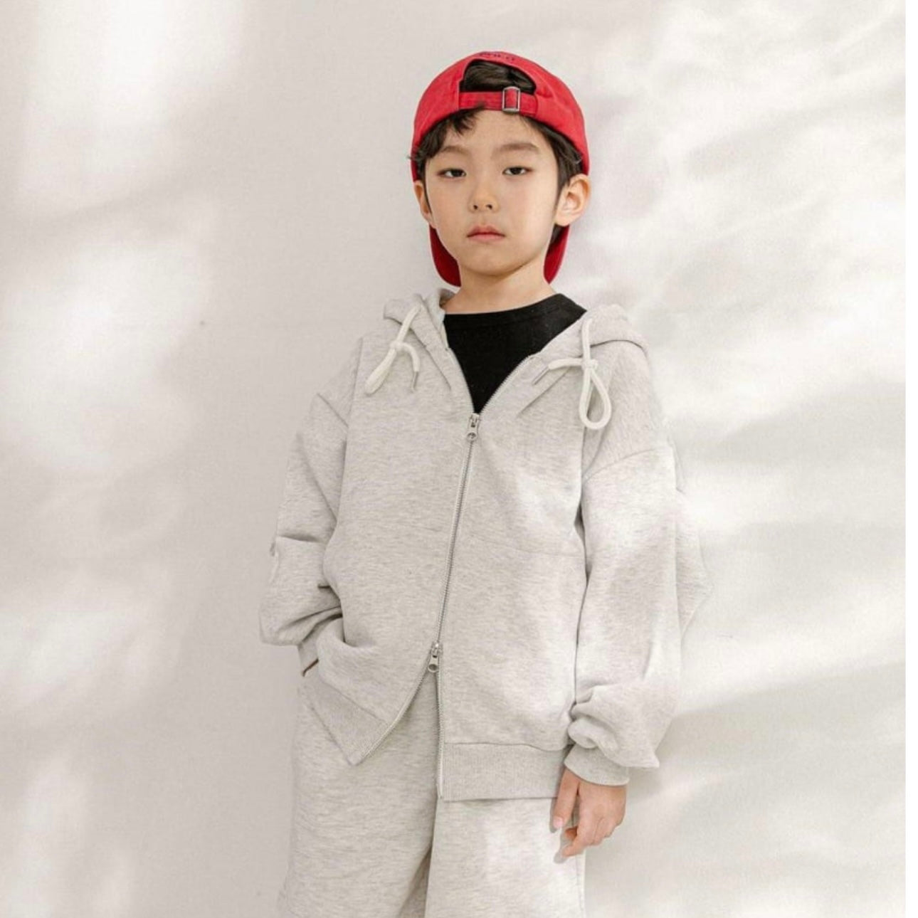 2-Way Sweat Hood Zip-up