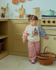 Fleece Embroidery Raglan Tee