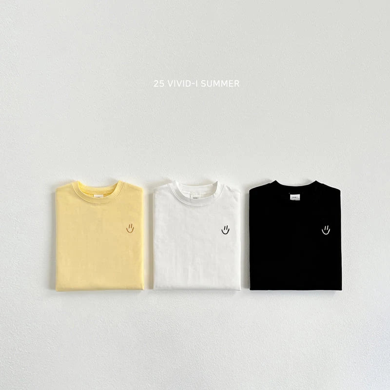 Face Embroidery Short Sleeve Tee