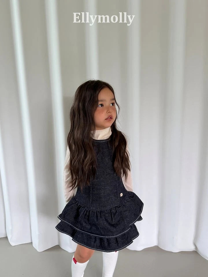 Little Foxx – Velvet Mesh Half Turtleneck Tee