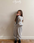 Little Foxx – Snowflake Ribbed Jogger Pants
