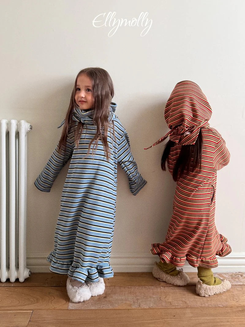 Little Foxx – Fleece Frill Long Dress