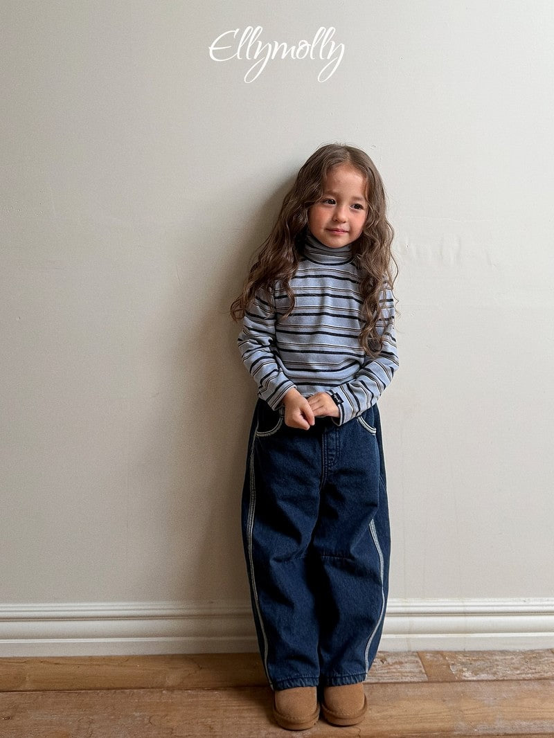 Little Foxx – Snow Warmer Mock Neck Tee (Striped)