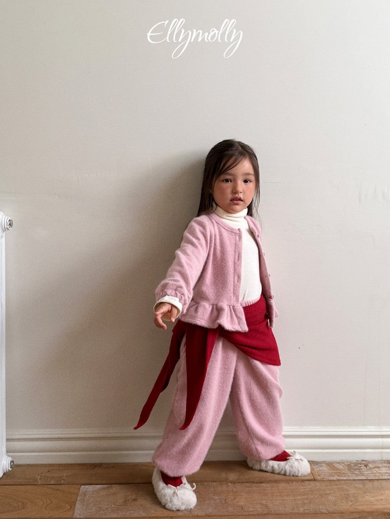 Little Foxx – Snowflake Ribbed Frill Cardigan
