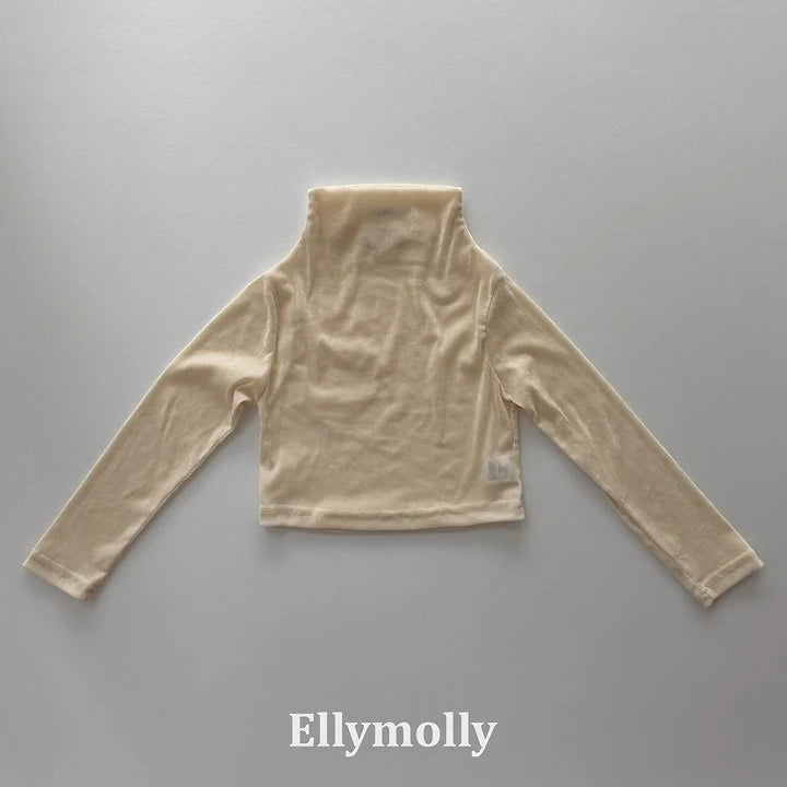Little Foxx – Velvet Mesh Half Turtleneck Tee