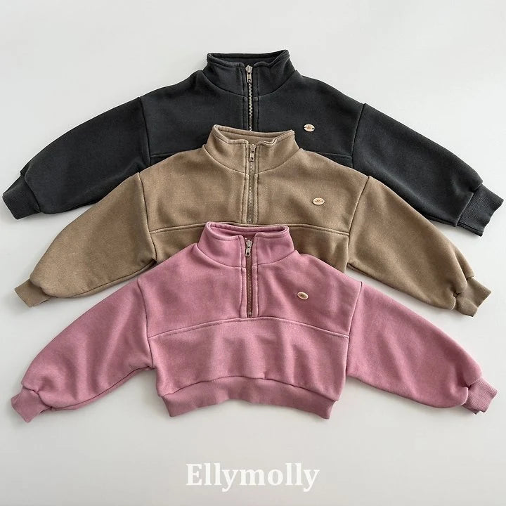 Little Foxx – Archi Pigment Half Zip-up Top
