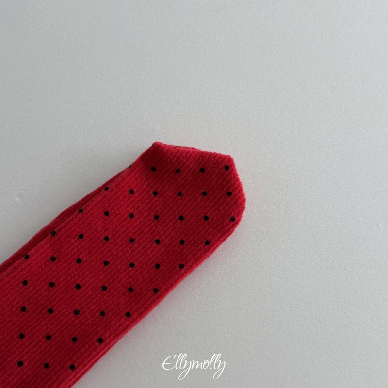 Little Foxx – Dot Ribbed Fleeced Socks