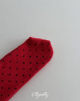 Little Foxx – Dot Ribbed Fleeced Socks