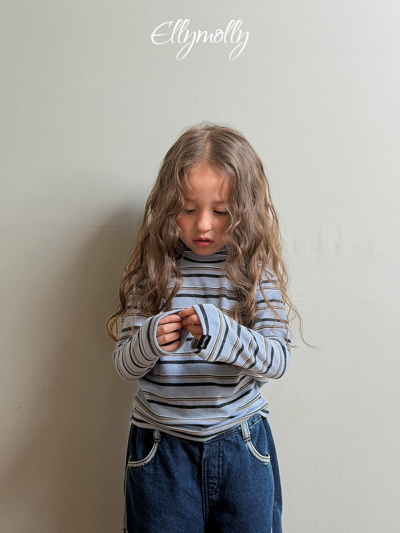 Little Foxx – Snow Warmer Mock Neck Tee (Striped)