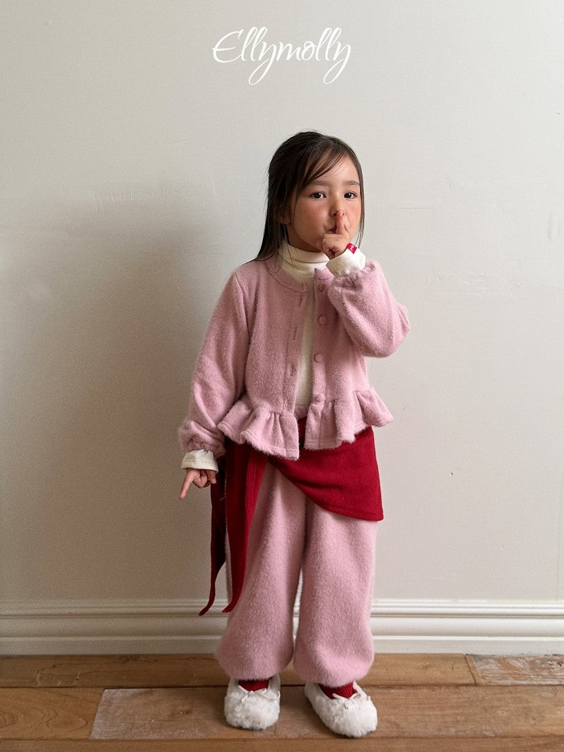 Little Foxx – Snowflake Ribbed Frill Cardigan