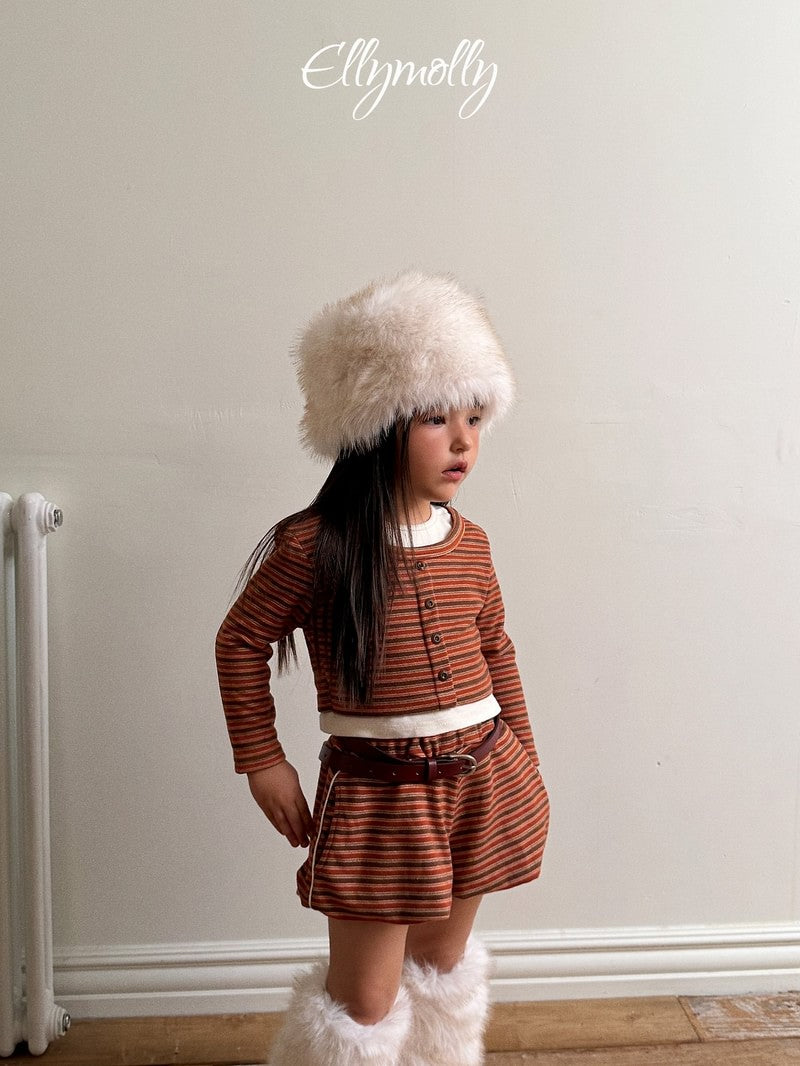 Little Foxx – Latte Striped Top