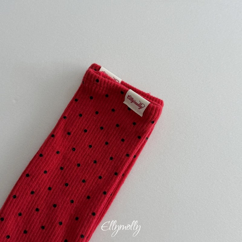 Little Foxx – Dot Ribbed Fleeced Socks