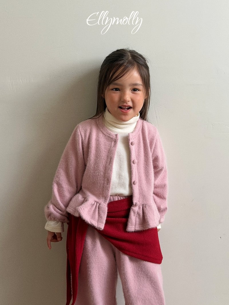 Little Foxx – Snowflake Ribbed Frill Cardigan