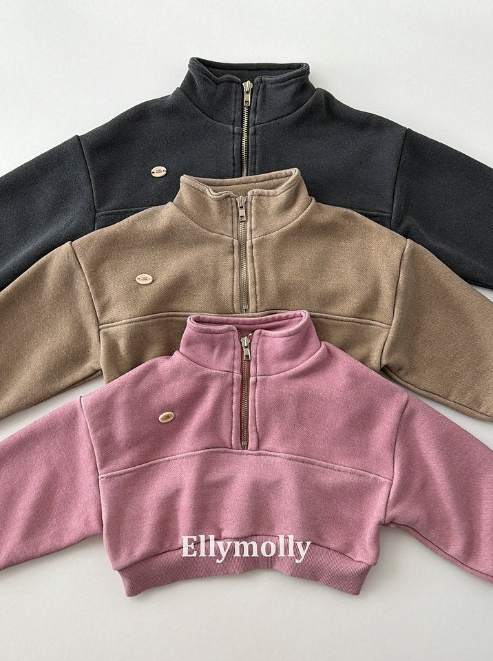Little Foxx – Archi Pigment Half Zip-up Top