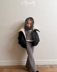 Little Foxx – Latte Striped Bootcut Pants
