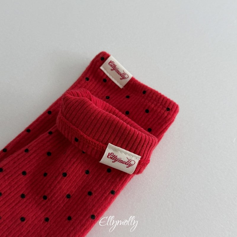 Little Foxx – Dot Ribbed Fleeced Socks
