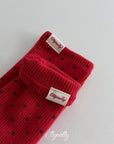 Little Foxx – Dot Ribbed Fleeced Socks