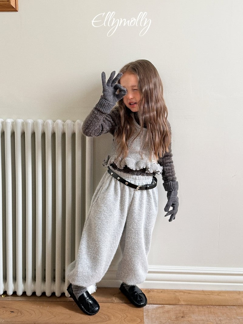 Little Foxx – Snowflake Ribbed Jogger Pants
