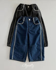 Little Foxx – Line Work Fleeced Denim Pants