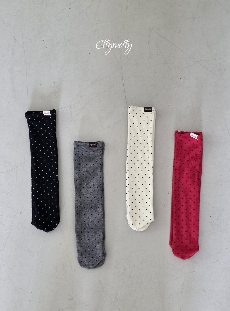 Little Foxx – Dot Ribbed Fleeced Socks