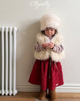 Little Foxx – Pompom Corduroy Skirt
