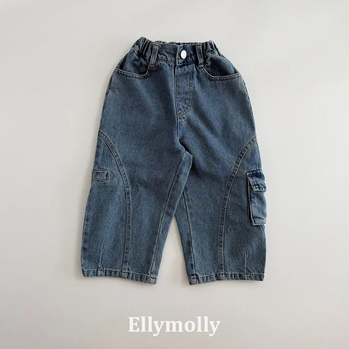 Little Foxx – Haco Balloon Cargo Denim Pants