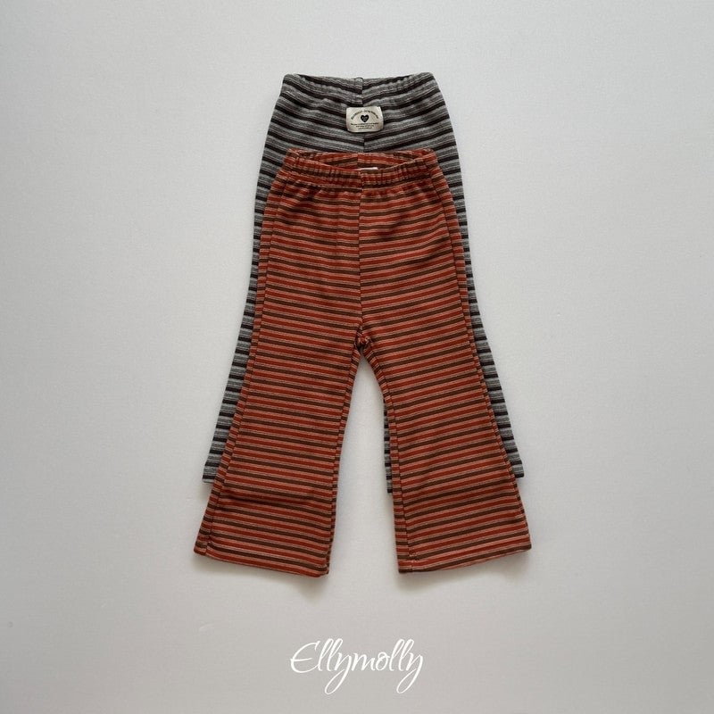 Little Foxx – Latte Striped Bootcut Pants