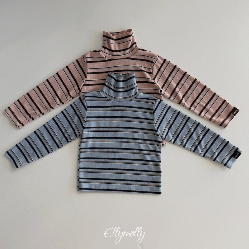 Little Foxx – Snow Warmer Mock Neck Tee (Striped)