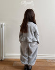 Little Foxx – Snowflake Ribbed Jogger Pants